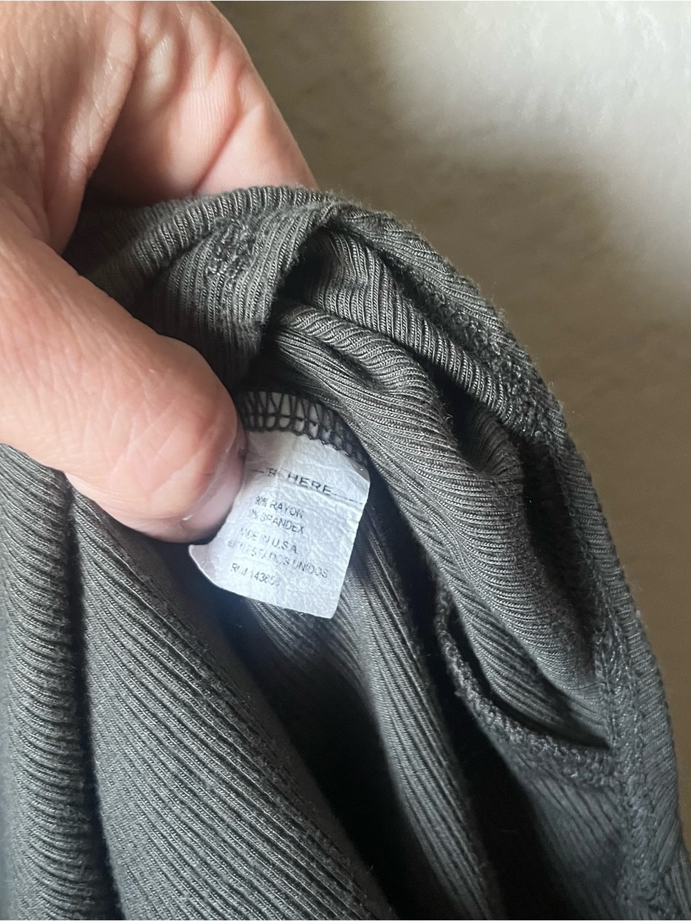 JOAH BROWN Brand Ribbed Strapless Mini Dress in Dark Olive - Picture 4 of 6